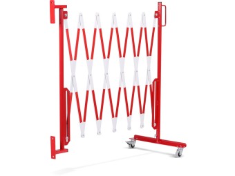 Barrière extensible en acier avec fixation murale