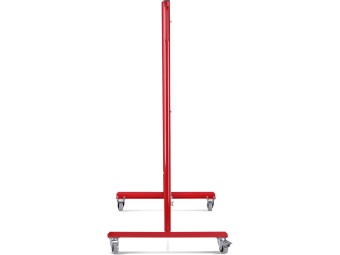 Barrière extensible mobile en acier sur roulettes