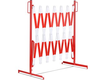 Barrière extensible en acier sur pied