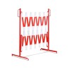 Barrière extensible en acier sur pied