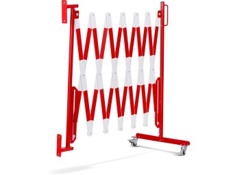 Barrière extensible en acier avec fixation murale