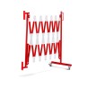 Barrière extensible en acier avec fixation murale