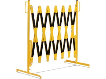 Barrière extensible en acier sur pied