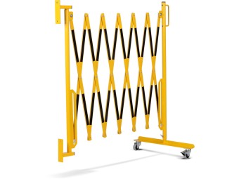 Barrière extensible en acier avec fixation murale