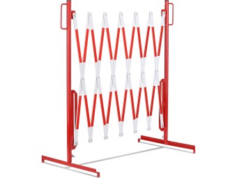 Barrière extensible en acier sur pied