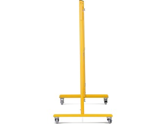 Barrière extensible mobile en acier sur roulettes