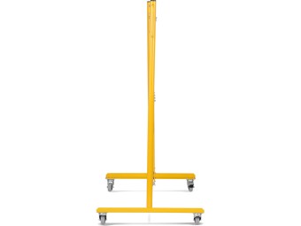 Barrière extensible mobile en acier sur roulettes