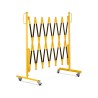 Barrière extensible mobile en acier sur roulettes
