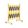 Barrière extensible mobile en acier sur roulettes