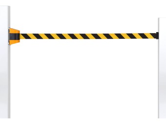 Enrouleur mural à sangle rétractable industriel - Fixation aimant