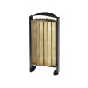 Corbeille de ville façade bois 60L - Arkéa