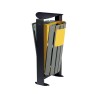 Poubelle double flux façade briques alimentaires 2 x 60L - Arkéa