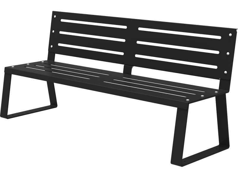 Banc public en métal - Balade