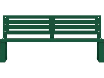 Banc public en métal - Balade