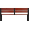 Banc public en bois et pieds acier - Balade