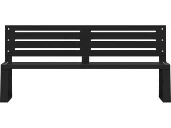 Banc public en métal - Balade