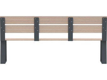 Banc public en HPL et pieds acier - Balade