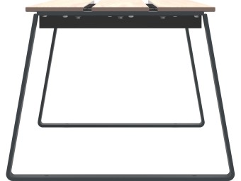 Banquette d'extérieur en HPL et pieds acier - Balade