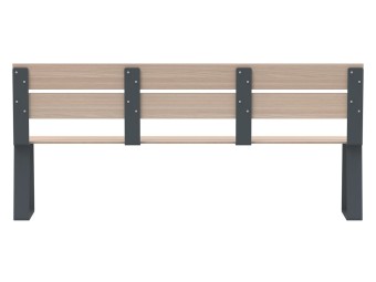 Banc public en HPL et pieds acier - Balade