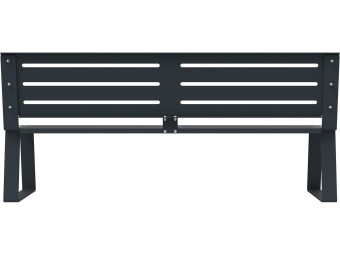 Banc public en métal - Balade