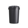Poubelle de rue ronde 50L, 70L ou 95 L en plastique recyclé Bazi