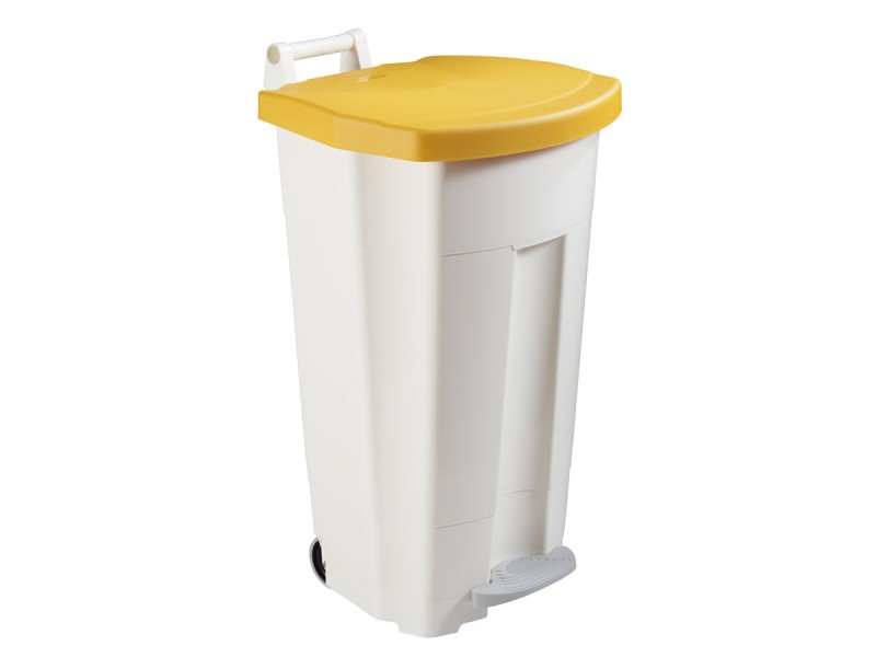Poubelle alimentaire mobile à pédale 90L - HACCP - Boogy