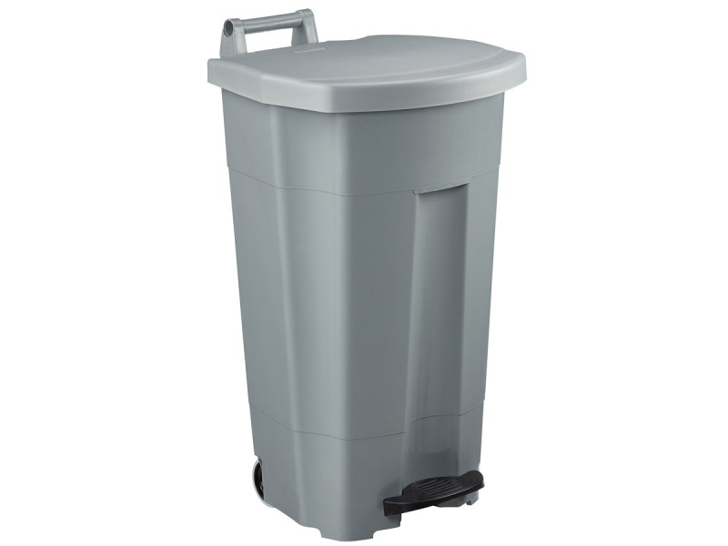 Poubelle alimentaire mobile à pédale 90L - HACCP - Boogy