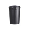 Poubelle de rue ronde 50L, 70L ou 95 L en plastique recyclé Bazi