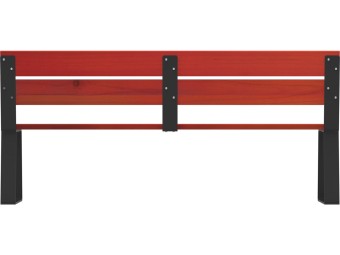 Banc public en bois et pieds acier - Balade