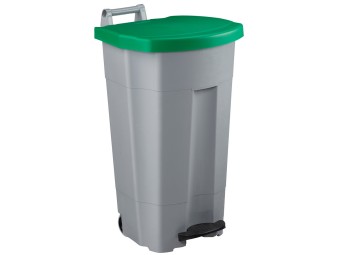 Poubelle alimentaire mobile à pédale 90L - HACCP - Boogy