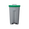 Poubelle alimentaire mobile à pédale 90L - HACCP - Boogy