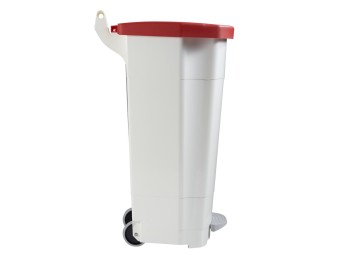 Poubelle alimentaire mobile à pédale 90L - HACCP - Boogy