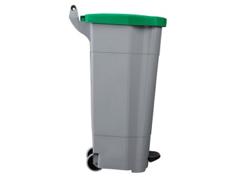 Poubelle alimentaire mobile à pédale 90L - HACCP - Boogy