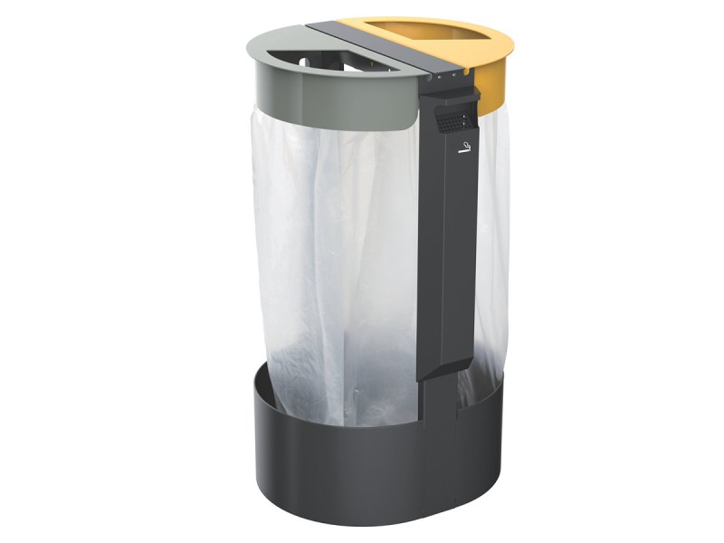 Poubelle tri sélectif extérieur 2 ou 3 flux Citwin Premium