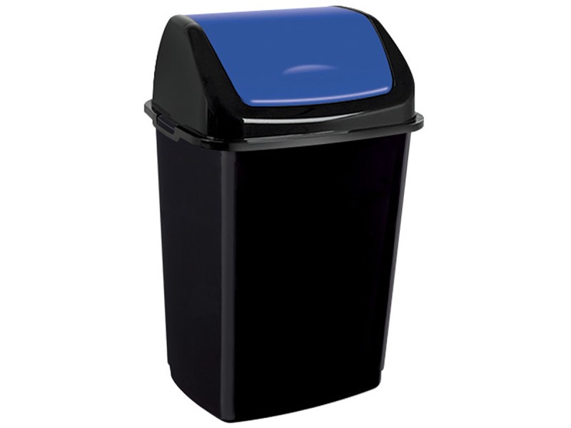 Poubelle intérieur 50L noir sans couvercle CLAP