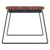 Banquette d'extérieur en bois et pieds acier - Balade
