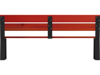 Banc public en bois et pieds acier - Balade