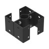 Kit de fixation 4 flux pour poteau Ø50mm