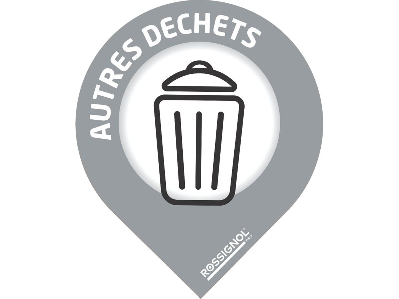 Stickers de tri sélectif format goutte