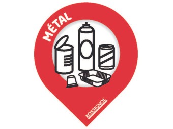Stickers de tri sélectif format goutte