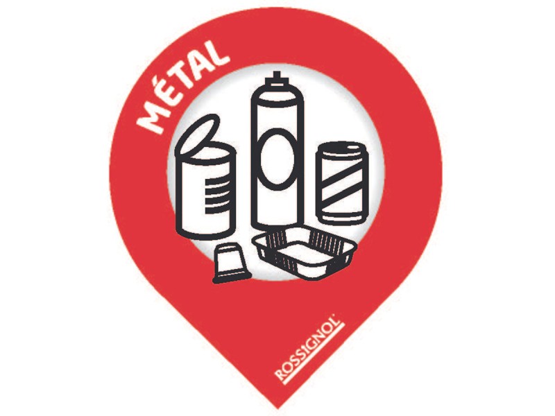 Stickers de tri sélectif format goutte