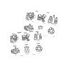 Stickers de tri sélectif recyclable / non recyclable