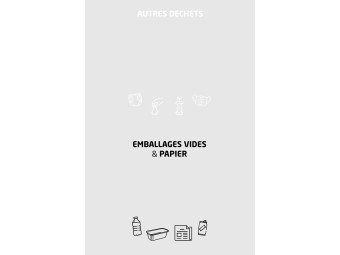 Stickers tri sélectif pour corbeille Tulipe