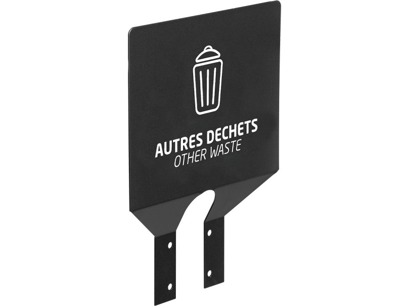 Plaque signalétique de tri pour collecmur, ecollecto et collectrap