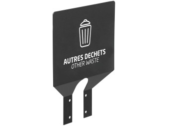 Plaque signalétique de tri pour collecmur, ecollecto et collectrap