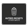 Plaque signalétique de tri pour collecmur, ecollecto et collectrap