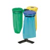 Poteau support de sac tri sélectif collecmur, ecollecto et collectrap