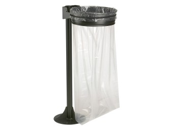 Poteau support de sac tri sélectif collecmur, ecollecto et collectrap