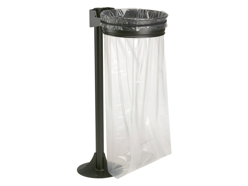 Poteau support de sac tri sélectif collecmur, ecollecto et collectrap