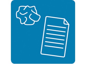 Plaque aimantée indication de tri pour poubelle Solstice et Venus